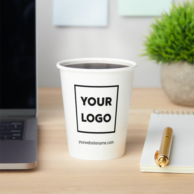 Kundenspezifische Firmenlogos und Textmarken Pappbecher (InSitu)
