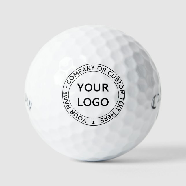 Kundenspezifische Firmenlogos und Textmarkierungen Golfball (Vorderseite)