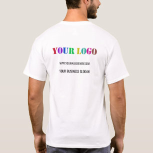 Kundenspezifische Firmenlogos und Textwerbefirmen T-Shirt