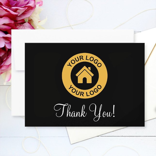 Kundenspezifische Firmenlogos und Werbebotschaften Dankeskarte (Von Creator hochgeladen)