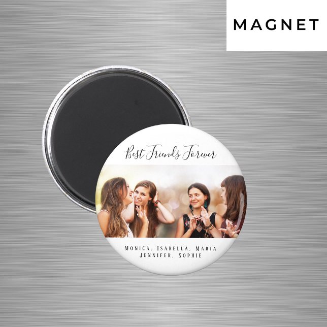 Kundenspezifische Foto beste Freunde für immer ble Magnet (Von Creator hochgeladen)