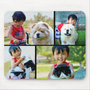 Kundenspezifische Foto-Collage Mousepad addieren
