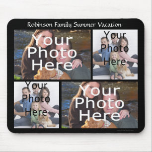 Kundenspezifische Foto-Collage Mousepad addieren 4