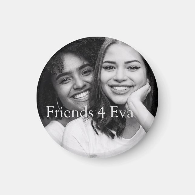 Kundenspezifische Foto-Freunde 4 Eva Magnet (Vorne)