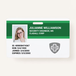 Kundenspezifische Foto-ID, Barcode- und Logo-Firma Ausweis