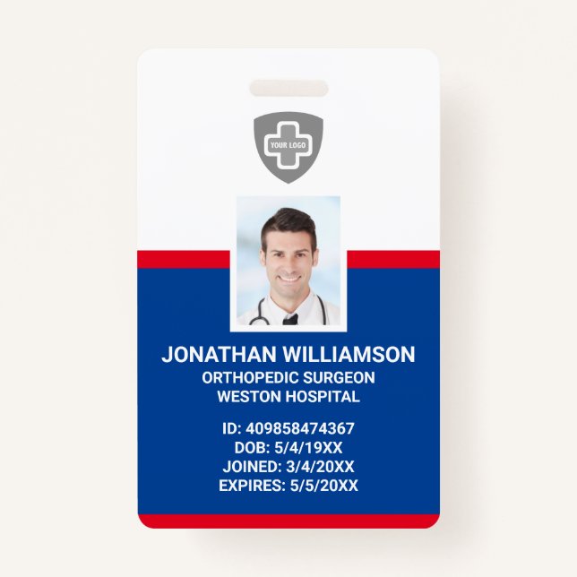 Kundenspezifische Foto-ID, Barcode- und Logo-Firma Ausweis (Vorderseite)