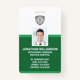 Kundenspezifische Foto-ID, Barcode- und Logo-Firma Ausweis