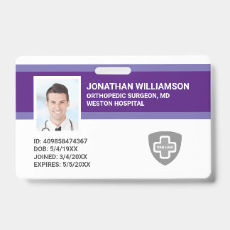 Kundenspezifische Foto-ID, Barcode- und Logo-Firma Ausweis