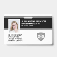 Kundenspezifische Foto-ID, Barcode- und Logo-Firma