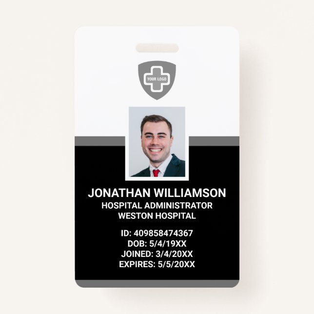 Kundenspezifische Foto-ID, Barcode- und Logo-Firma Ausweis (Vorderseite)