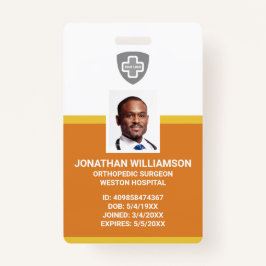 Kundenspezifische Foto-ID, Barcode- und Logo-Firma Ausweis