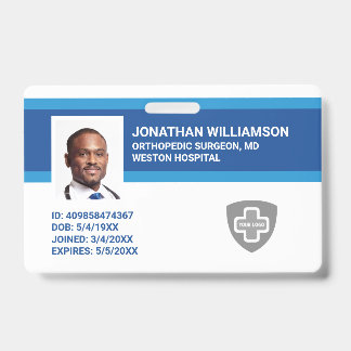 Kundenspezifische Foto-ID, Barcode- und Logo-Firma Ausweis