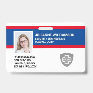 Kundenspezifische Foto-ID, Barcode- und Logo-Firma Ausweis