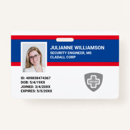 Kundenspezifische Foto-ID, Barcode- und Logo-Firma Ausweis