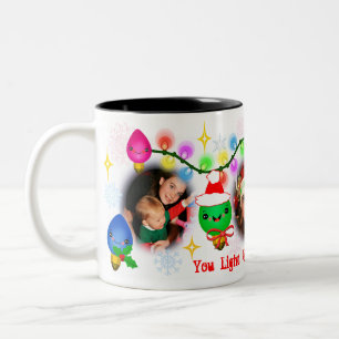 Kundenspezifische Foto Kawaii Zweifarbige Tasse