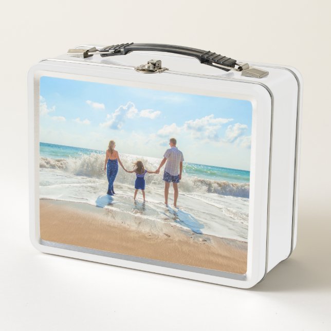 Kundenspezifische Foto Metal Lunch Box Ihre Liebli (Vorderseite)