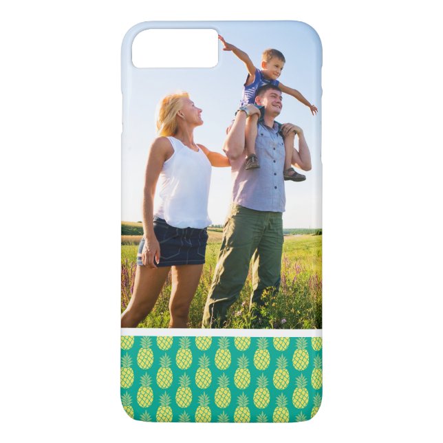 Kundenspezifische Foto-Pastell-Ananas Case-Mate iPhone Hülle (Rückseite)