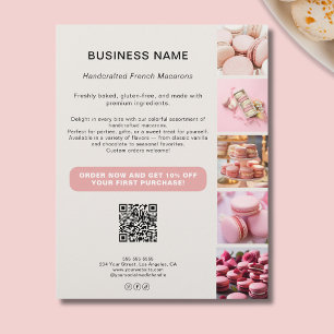 Kundenspezifische Foto QR Social Media Bäckerei Bu Flyer