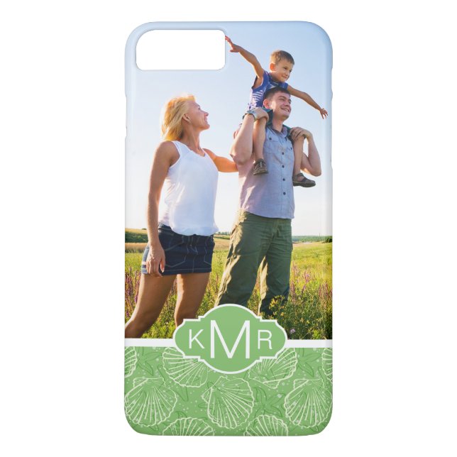 Kundenspezifische Foto-u. Monogramm-Kontur Case-Mate iPhone Hülle (Rückseite)