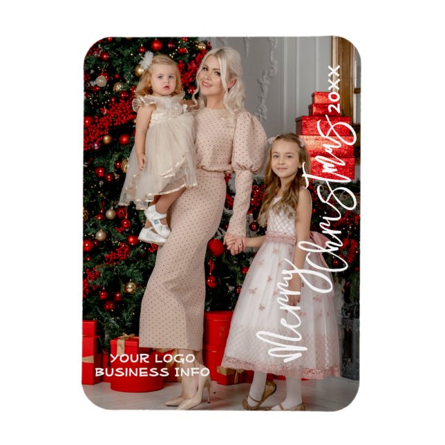 Kundenspezifische Foto-Visitenkarten, Weihnachtsfe Magnet (Vertikal)