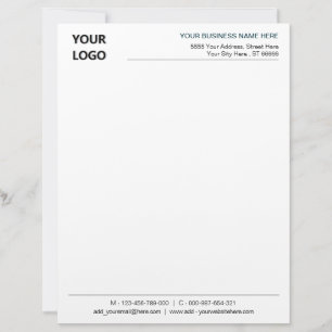 Kundenspezifische Geschäftsbriefe mit Logo und QR- Briefbogen
