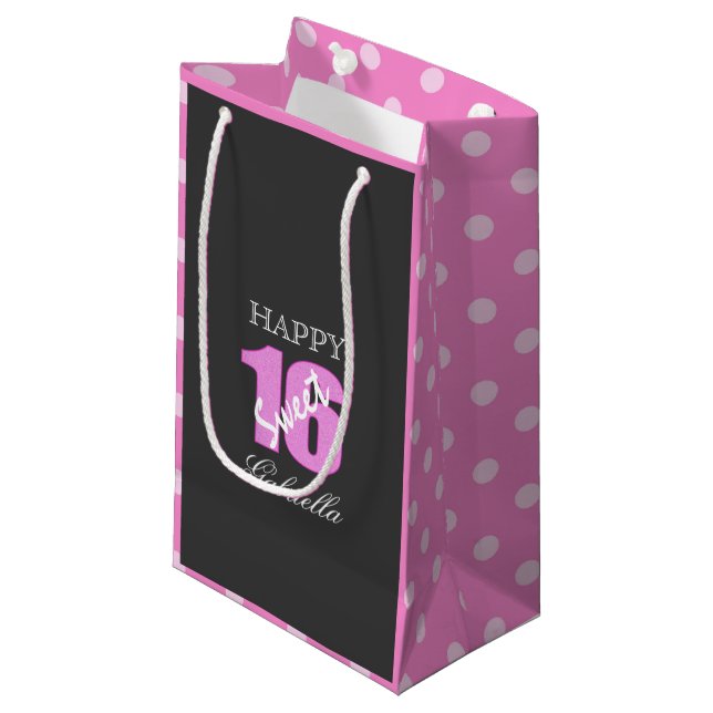 Kundenspezifische Geschenk-Tasche des Bonbon-16: Kleine Geschenktüte (Vorderseite Schrägansicht)