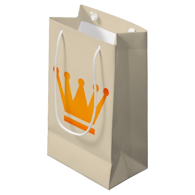Kundenspezifische Geschenk-Taschen-goldene Kleine Geschenktüte (Vorderseite Schrägansicht)