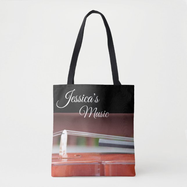 Kundenspezifische Geschenke für Violinen-Spieler Tasche (Vorderseite)