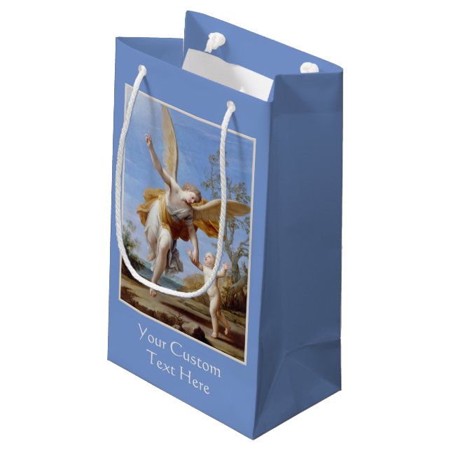 Kundenspezifische Geschenktasche "The Kleine Geschenktüte (Rückseite Schrägansicht)