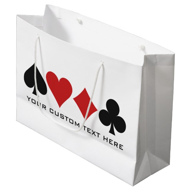 Kundenspezifische Geschenktaschen des Große Geschenktüte (Vorderseite Schrägansicht)