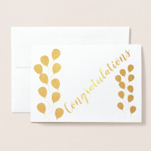 Kundenspezifische Gold Foil Glückwunschkarte Folienkarte