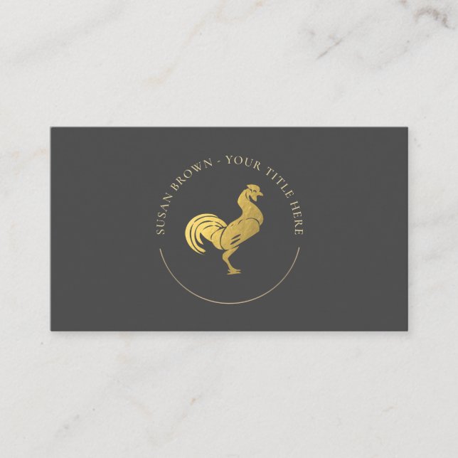 Kundenspezifische Gold-Rooding-Logo-Visitenkarte Visitenkarte (Vorderseite)