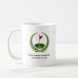 Kundenspezifische Golf Club-Gedenkkaffee-Tasse Kaffeetasse