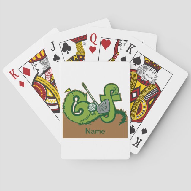 Kundenspezifische Golf-Grafik Spielkarten (Rückseite)
