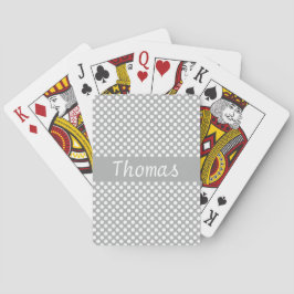 Kundenspezifische grauer und weißer spielkarten