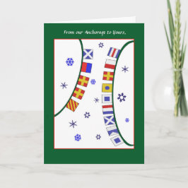 Kundenspezifische GreetingNautical Feiertagskarte