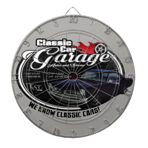 Kundenspezifische GTO Garage des klassischen Auto- Dartscheibe