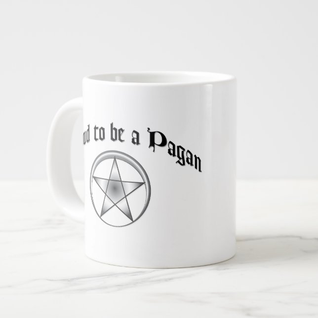Kundenspezifische heidnische Jumbo-Tasse (Vorderseite Links)