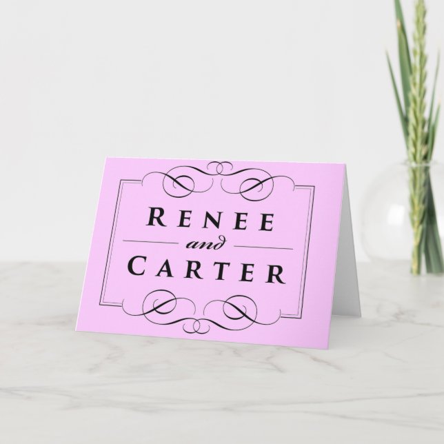 Kundenspezifische Hochzeit danken Ihnen Karten (Vorderseite)