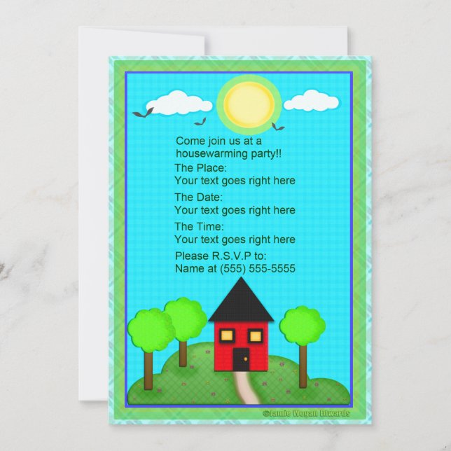 Kundenspezifische Housewarming-Party Einladung (Vorderseite)