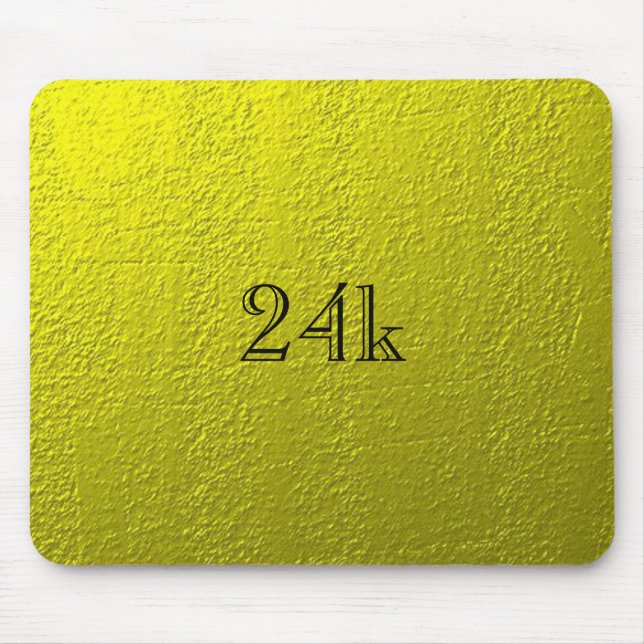 Kundenspezifische Imitate 24k Solid Gold Mousepad (Vorne)