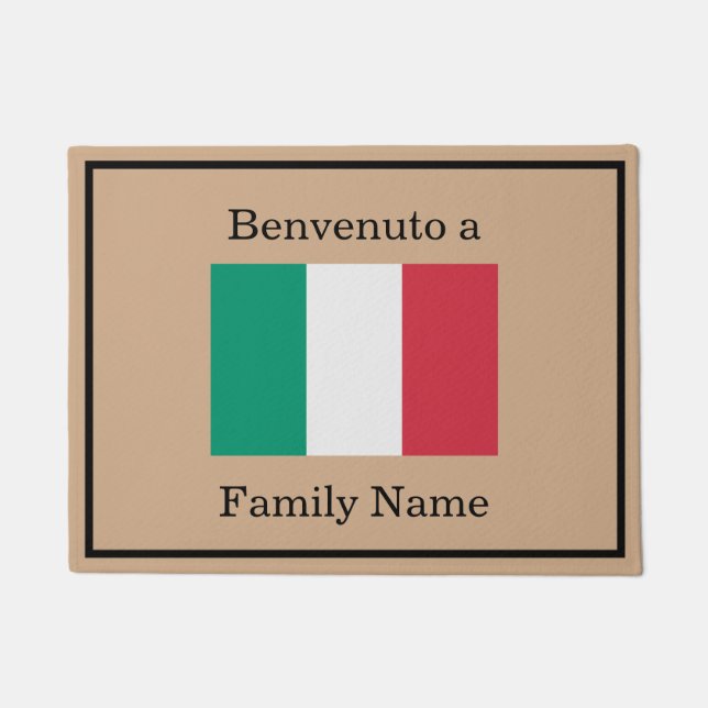 Kundenspezifische italienische fußmatte (Vorderseite)