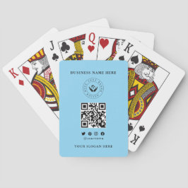 Kundenspezifische Klassische Firmenlogos und QR-Co Spielkarten