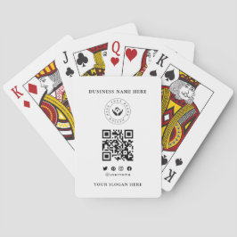 Kundenspezifische Klassische Firmenlogos und QR-Co Spielkarten