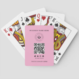 Kundenspezifische Klassische Firmenlogos und QR-Co Spielkarten