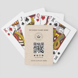 Kundenspezifische Klassische Firmenlogos und QR-Co Spielkarten