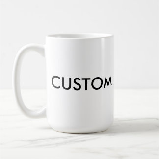 Kundenspezifische klassische große WEISS 15oz Kaffeetasse