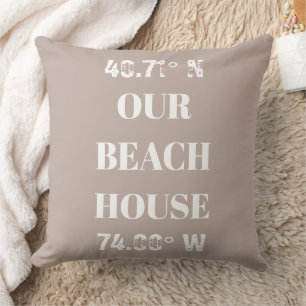 Kundenspezifische Koordination unseres Beach House Kissen