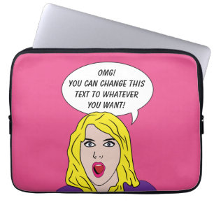 Kundenspezifische Laptoptaschen der RETRO FRAU Laptopschutzhülle