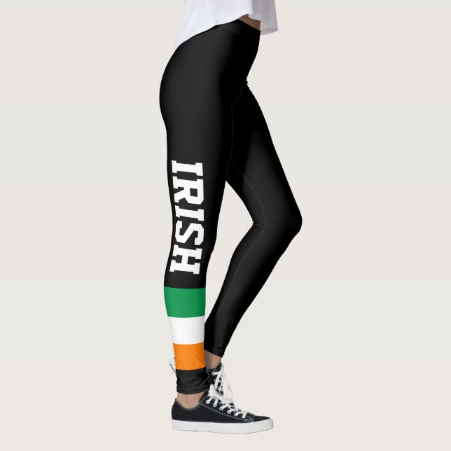 Kundenspezifische Leggings der irischen Flagge für (Rechts)